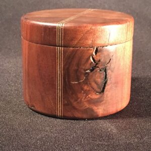 Lidded box - Figured Walnut
