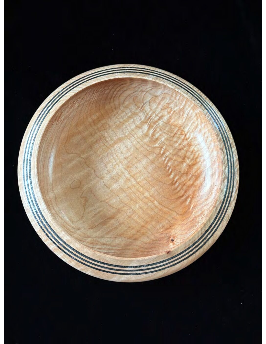 Bowl with striped border